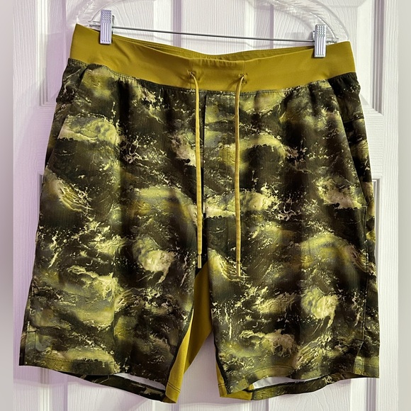 lululemon athletica Green and Yellow Athletic Shorts - Picture 4 of 13